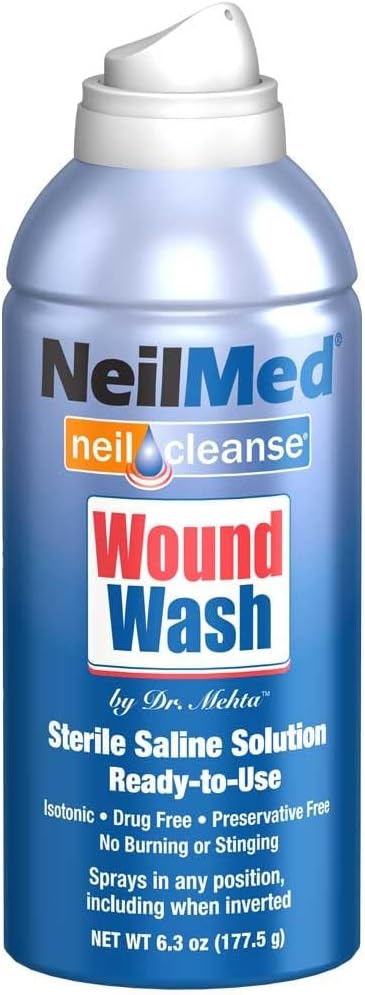 NeilMed غسول جروح ملحي معقم 63 أونصة - Image 3