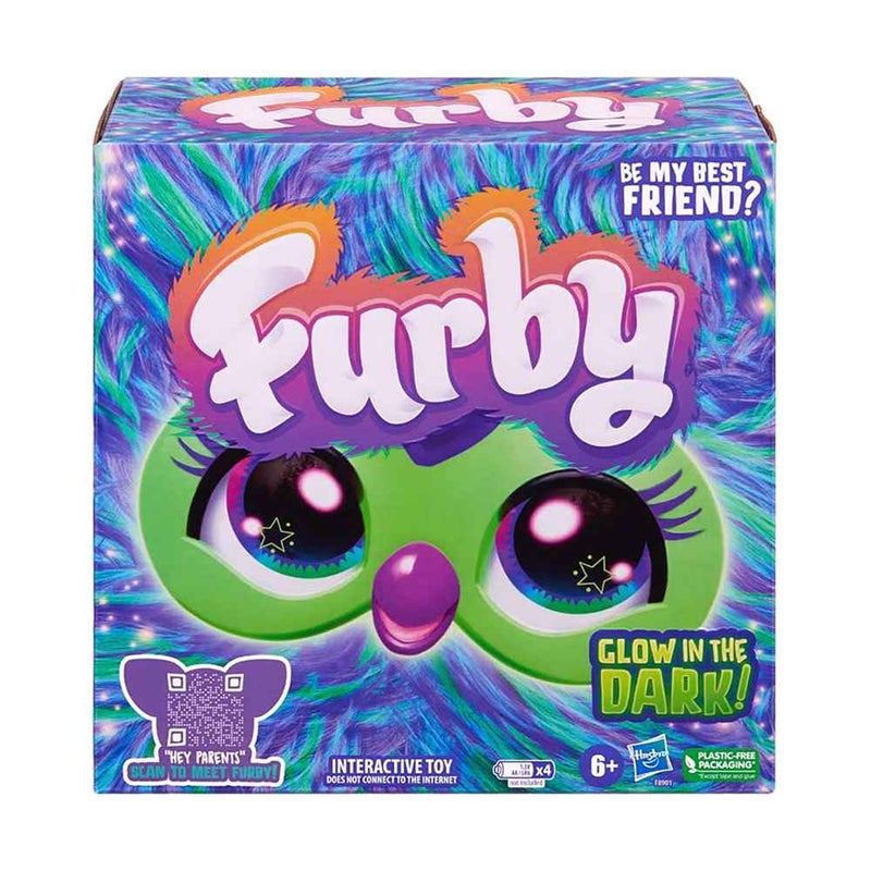 Furby Be My Best Friend? Glow-in-the-Dark Galaxy Interactive Plush Toy (15 cm)