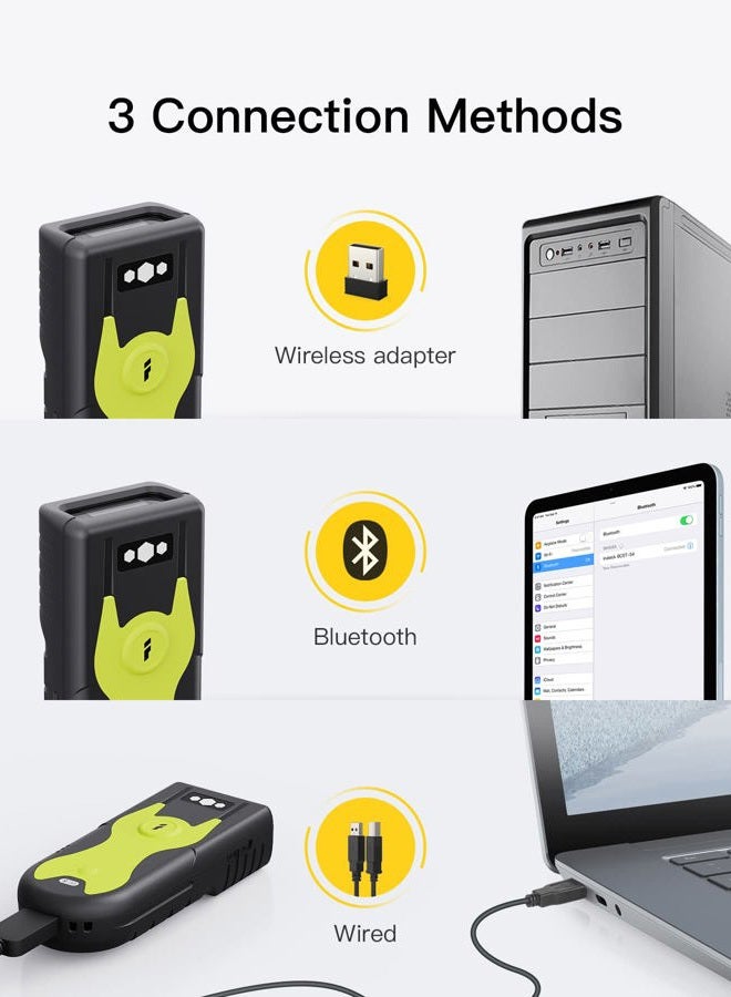 Inateck Bluetooth Scanner 2D Barcode Scanner 2.4Ghz USB Adapter, Screen Scanning, Exclusive Shortcuts, BCST-42 - Image 4