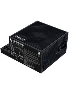 LIAN LI EDGE 850W 80+ Platinum Full Modular Power Supply, L-Shaped Design for Dual-Chamber Cases, ATX 3.1 & PCIe 5.1 Ready, 12V-2×6 Connector, USB 2.0 Expansion Hub, Fanless Mode, Premium Sleeved Cables, German EPCOS Capacitors, 120mm FDB Fan, Black | EG0850  - Image 2