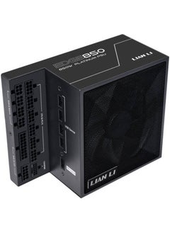 LIAN LI EDGE 850W 80+ Platinum Full Modular Power Supply, L-Shaped Design for Dual-Chamber Cases, ATX 3.1 & PCIe 5.1 Ready, 12V-2×6 Connector, USB 2.0 Expansion Hub, Fanless Mode, Premium Sleeved Cables, German EPCOS Capacitors, 120mm FDB Fan, Black | EG0850  - Image 1