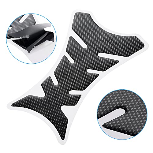 Mtsooning Motorcycle Tank Pad, Universal Fuel Tank Sticker, 3D Rubber Gas Oil Protector Self-Adhesive and Waterproof Replacement for Suzuki Kawasaki Ducati - Image 4
