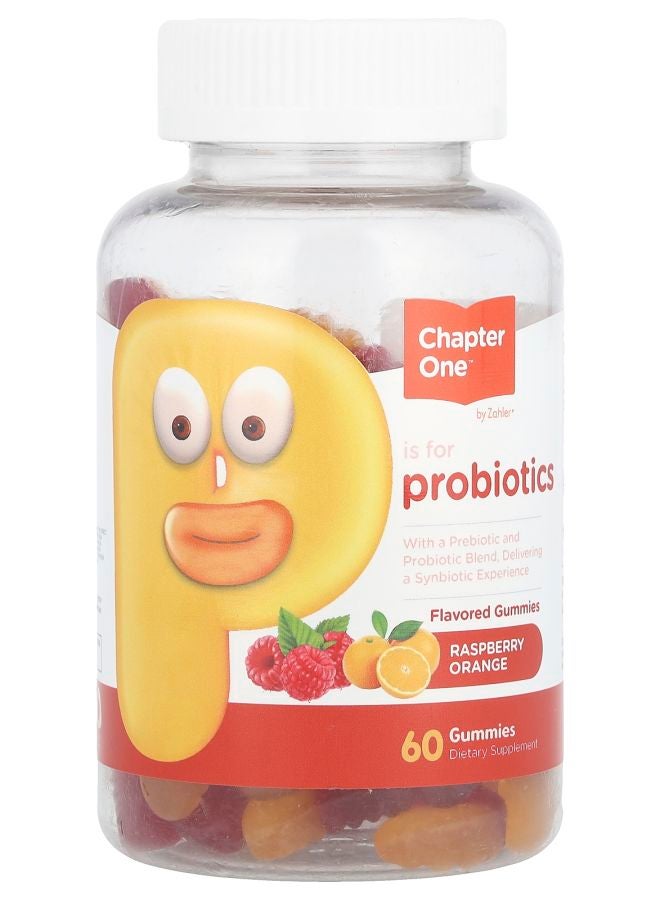 Chapter One Probiotic Gummies Raspberry Orange 60 Gummies