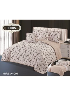 Hours Compressed double-sided floral bed comforter set, 6 pieces, size 240 * 220 cm  - Image 1