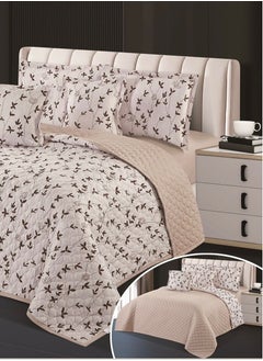 Hours Compressed double-sided floral bed comforter set, 6 pieces, size 240 * 220 cm  - Image 2