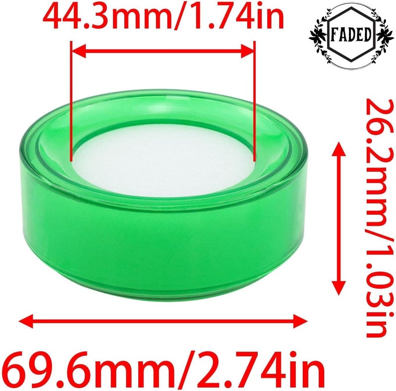 Faded Finger Damper – Round Plastic Sponge Cup Fingertip Moistener in Random Colors for Counting, Sorting, Filing, and Office or Cash Handling Tasks (3Pcs) - Image 2