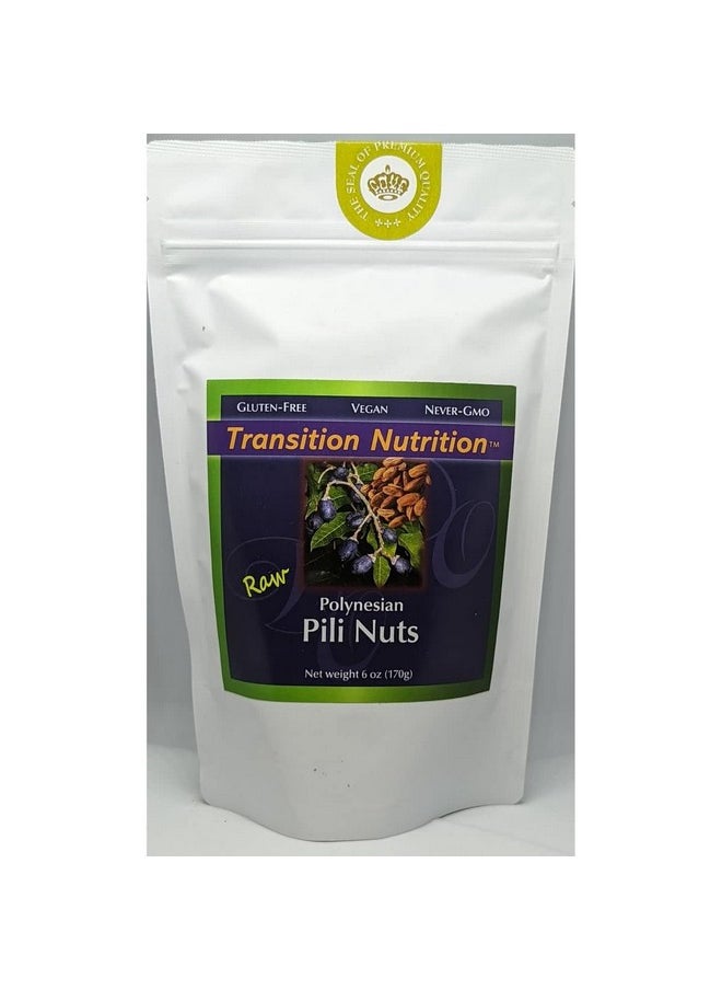 Divine Organics - Transition Nutrition Raw Polynesian Pili Nuts 6 Oz Pkg - Image 1