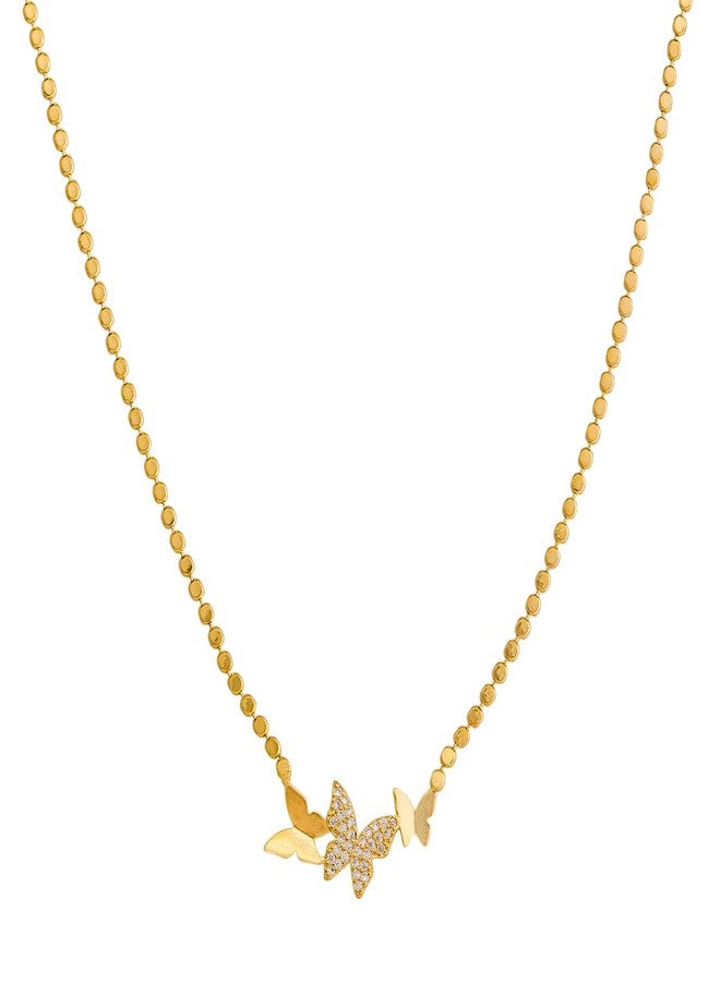 KUSHAL'S Fashion Jewellery White Gold Polished Copper Trendy Necklace, Best for Casual Wear & Special Occasion - 454982 - Image 1