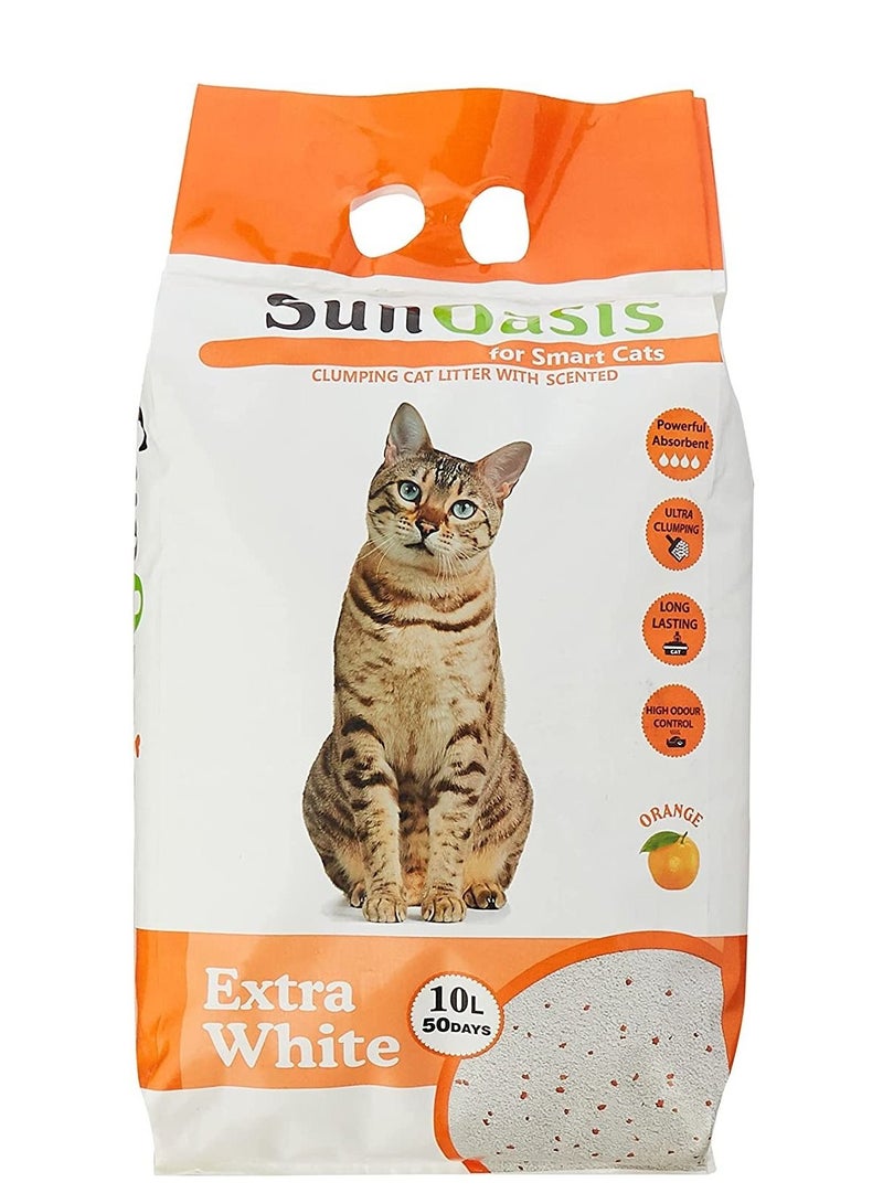 Sun Oasis Clumping Cat Litter Orange Scented 10 L - Image 1