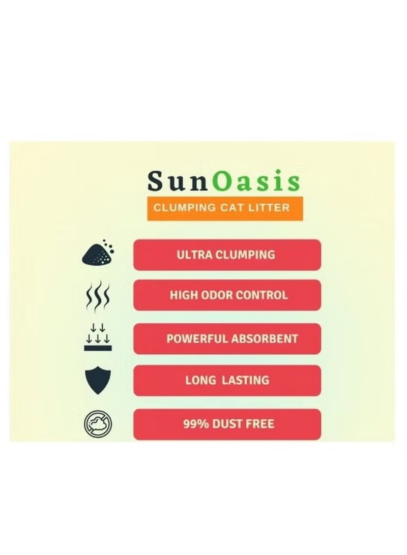Sun Oasis Clumping Cat Litter Orange Scented 10 L - Image 4