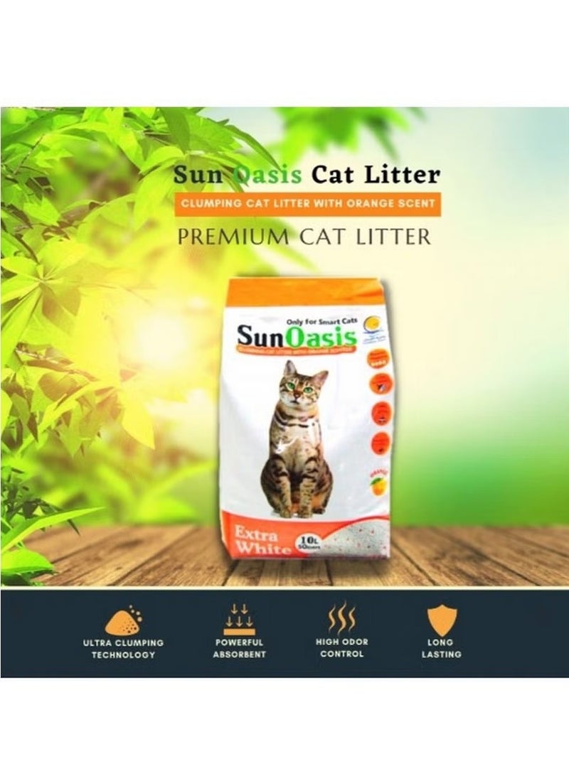 Sun Oasis Clumping Cat Litter Orange Scented 10 L - Image 3
