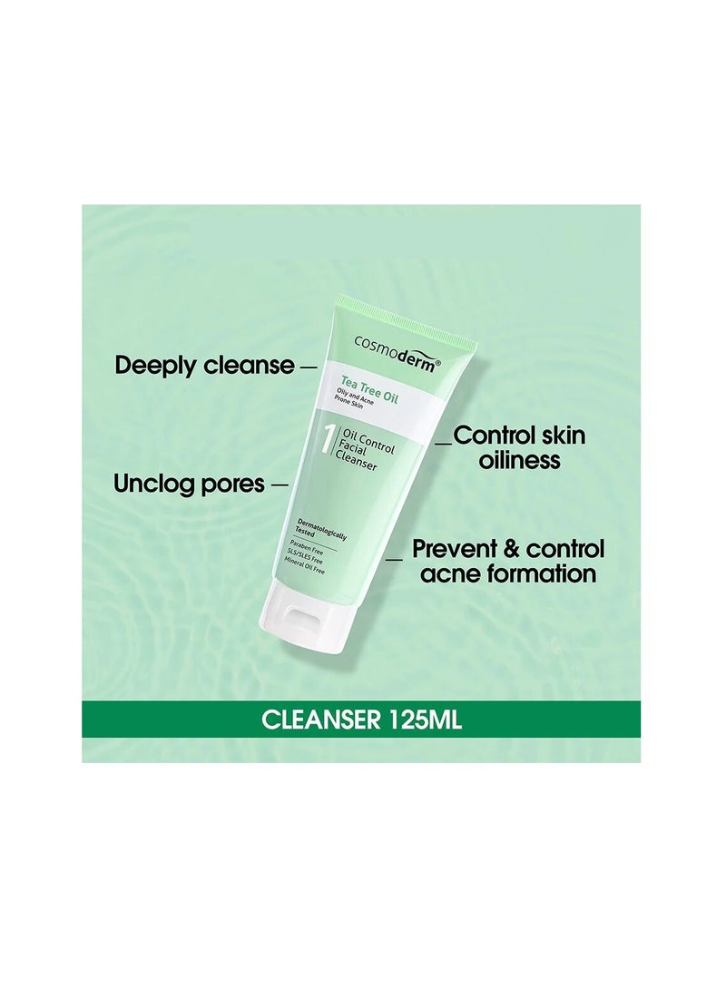 كوزموديرم منظف الوجه بزيت شجرة الشاي 125 مل - Image 3