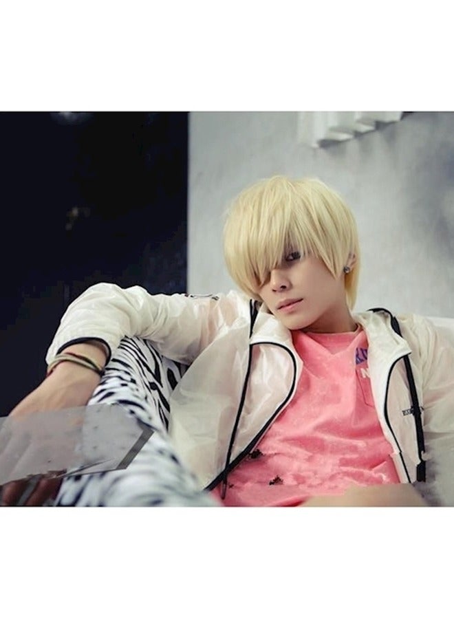 Short Straight Wig Cosplay Costume Hair Wig - Image 2