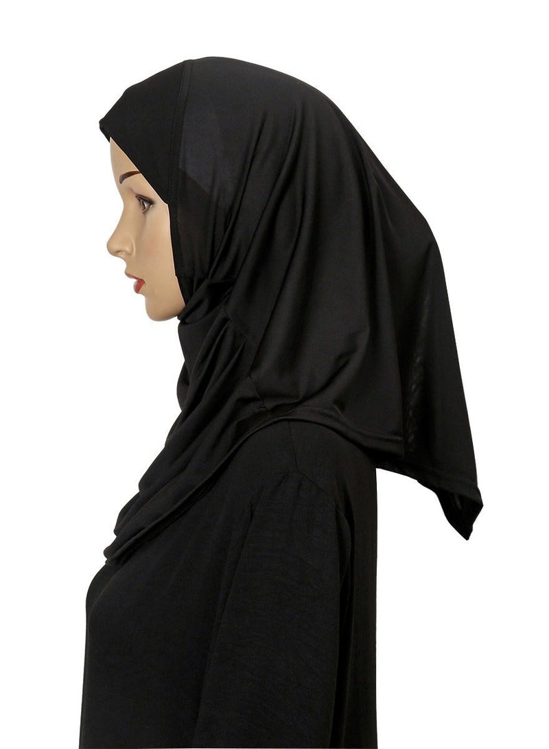 حجاب مسلم للنساء وشاح أبايا ناعم و قابل للتنفس مع تغطية الرقبة الكاملة - Image 4