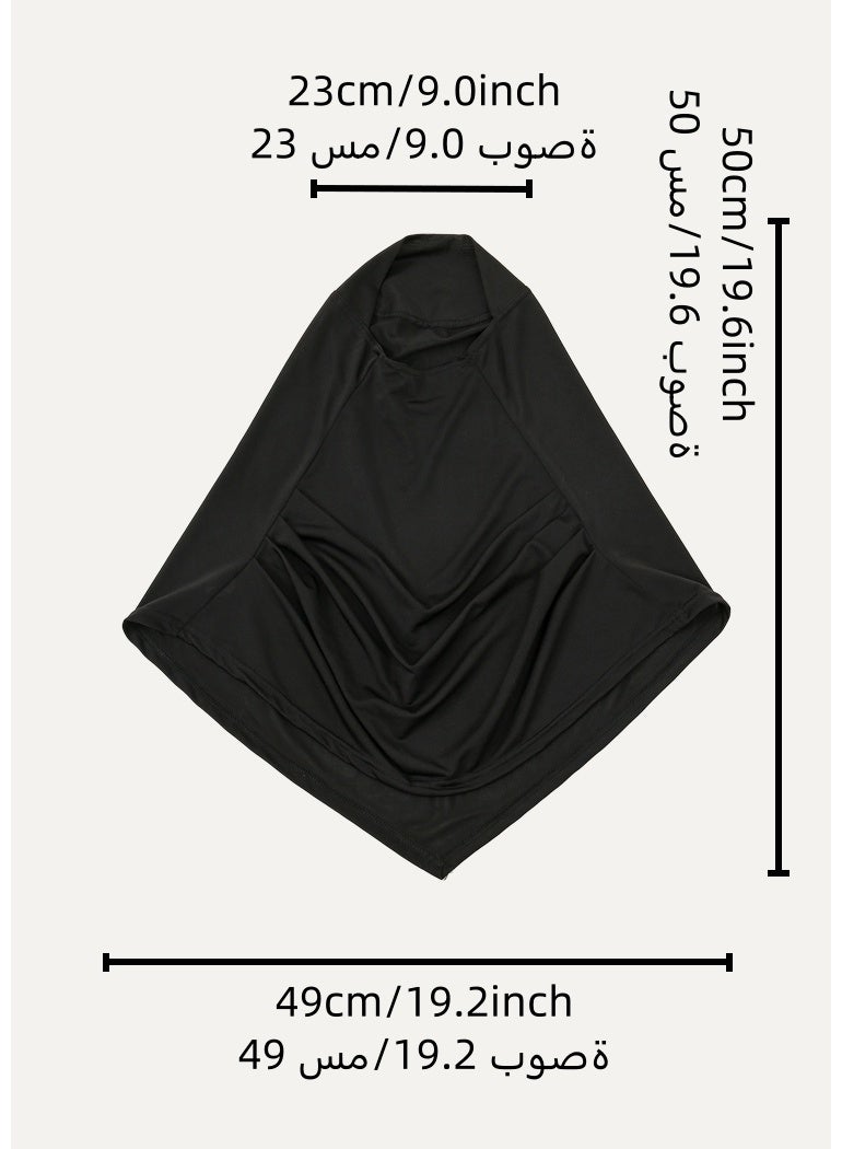 حجاب مسلم للنساء وشاح أبايا ناعم و قابل للتنفس مع تغطية الرقبة الكاملة - Image 3