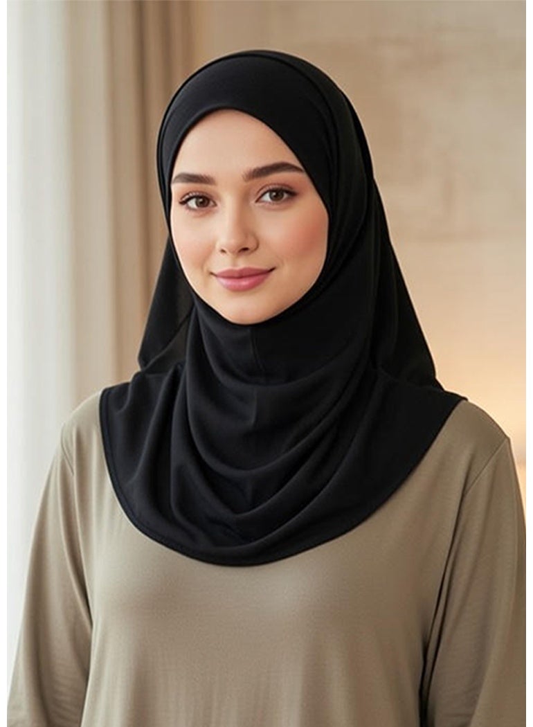 حجاب مسلم للنساء وشاح أبايا ناعم و قابل للتنفس مع تغطية الرقبة الكاملة - Image 2