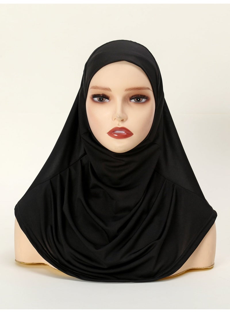 حجاب مسلم للنساء وشاح أبايا ناعم و قابل للتنفس مع تغطية الرقبة الكاملة - Image 4