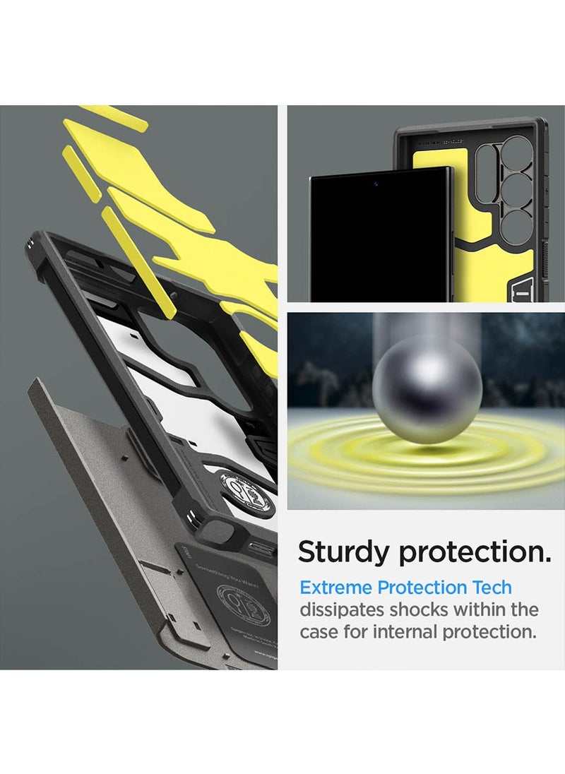 Spigen Tough Armor for Samsung Galaxy S24 ULTRA case cover with Extreme Impact Foam - Gunmetal  - Image 4