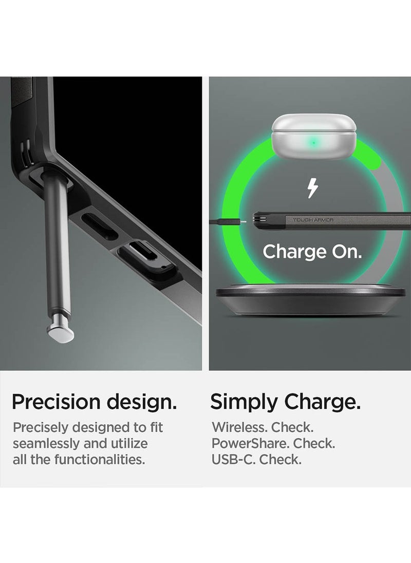 Spigen - Tough Armor for Samsung Galaxy S24 ULTRA case cover with Extreme Impact Foam - Gunmetal - Image 1