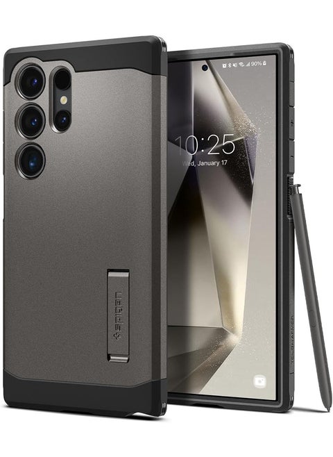 Tough Armor for Samsung Galaxy S24 ULTRA case cover with Extreme Impact Foam - Gunmetal
