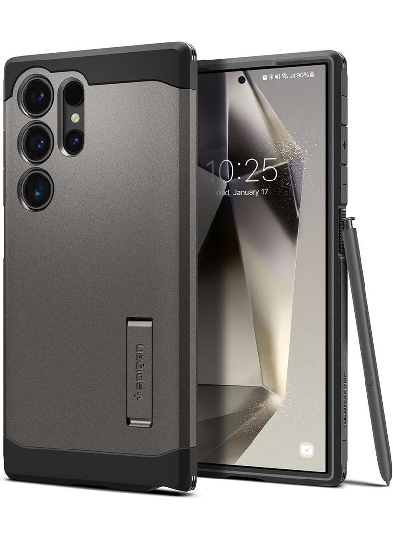 Spigen Tough Armor for Samsung Galaxy S24 ULTRA case cover with Extreme Impact Foam - Gunmetal  - Image 1