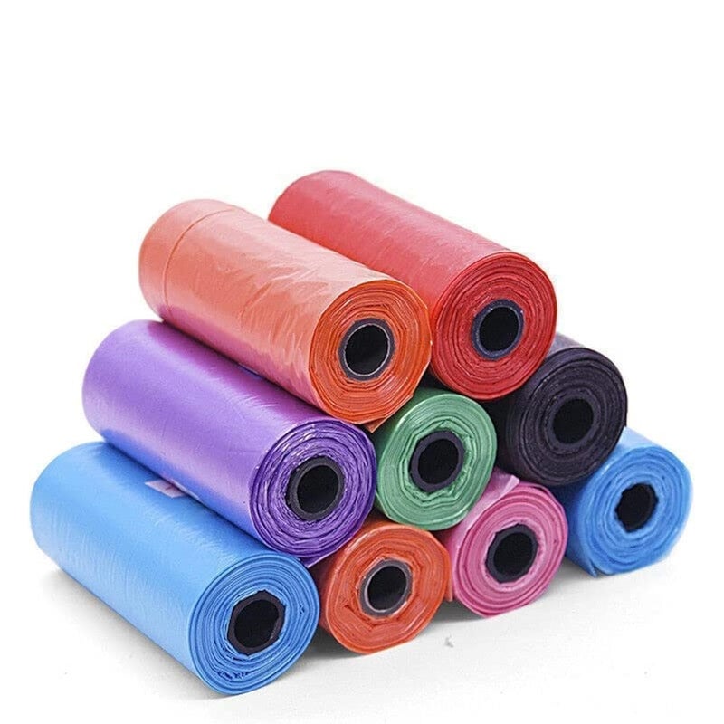 120 Pcs Biodegradable Dog Poop Bags Leakproof Waste Refill Rolls (8 Rolls x 15 Bags)