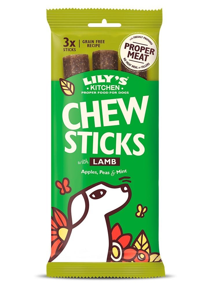 Lily's Kitchen Chew Sticks with Lamb Dog Treats 120g 