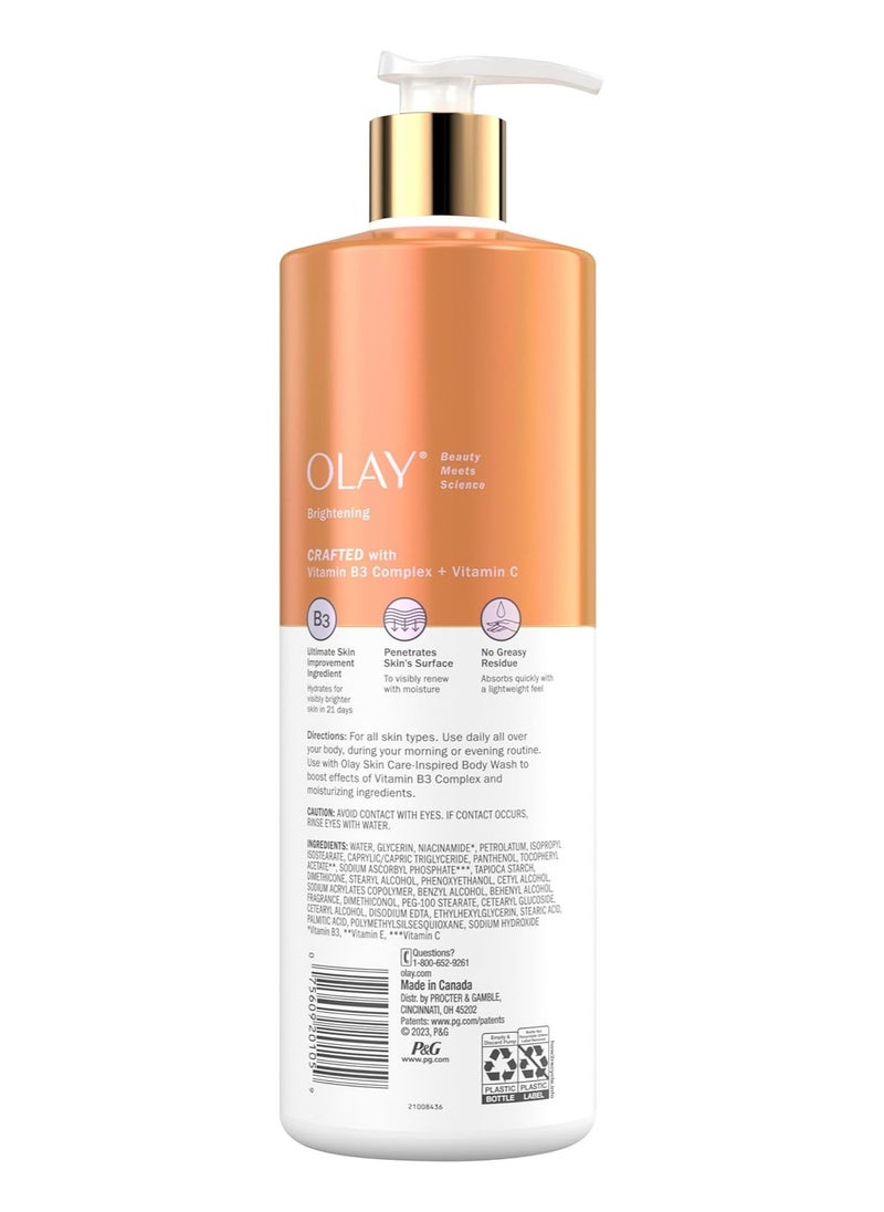 Olay Brightening Body Lotion for Women with Vitamin C, 24hr Moisturizing, Vitamin E & Vitamin B3 Complex, Fast Absorbing Formula, 17 fl oz - pzsku/ZF06032CAFA97B31F90F4Z/45/1741423845/ca7e492a-fcc4-47a9-9a71-05b6d025e91d