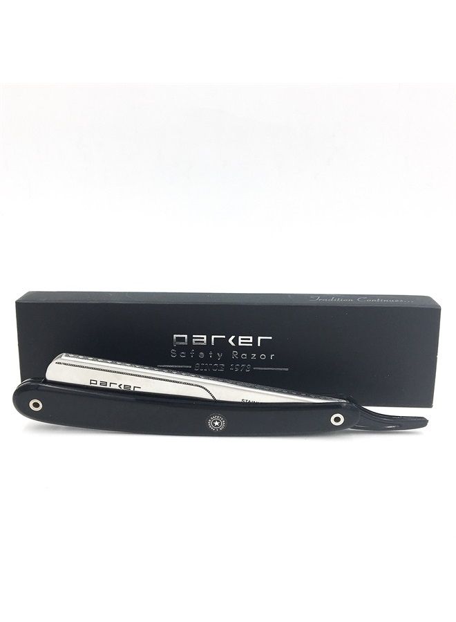 Parker Safety Razor Parker PTB Professional Straight Edge Barber Razor with 5 Parker Platinum Blades - Image 2