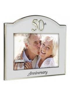 Malden International Designs Wedding 50th Anniversary Two Tone Picture Frame, 4x6, Gold/Silver - pzsku/ZF060382645FE3188482DZ/45/_/1731078037/41dcd3c8-ba3d-4b92-974f-7f4a67f5aa9a