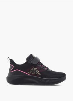 Kappa Girls' Logo Detail Sports Shoes with Hook and Loop Closure  - Image 2
