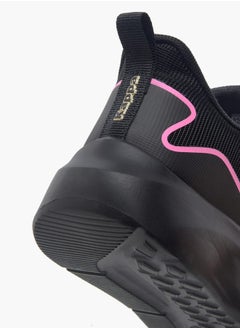 Kappa Girls' Logo Detail Sports Shoes with Hook and Loop Closure  - Image 4