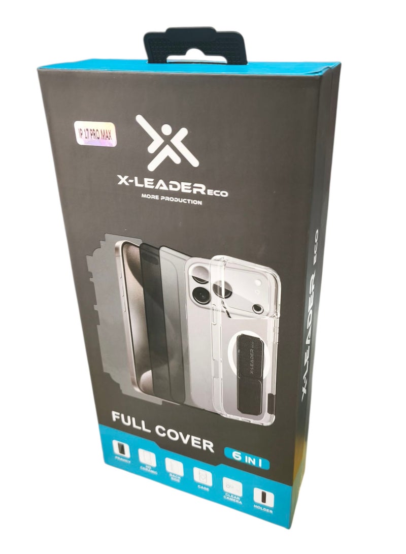 اكس ليدر غطاء حماية كامل للجسم 6 في 1 لهاتف آيفون 17 برو ماكس - Image 1