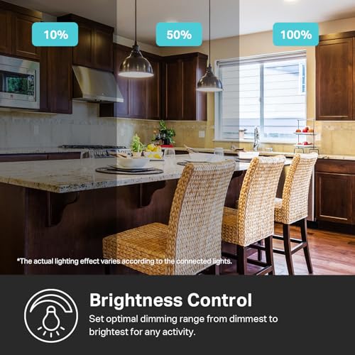 Kasa Smart Dimmer Switch HS220, Single Pole, Needs Neutral Wire, 2.4GHz Wi-Fi Light Switch Compatible with Alexa and Google Home, UL Certified, No Hub Required, Black - Image 3