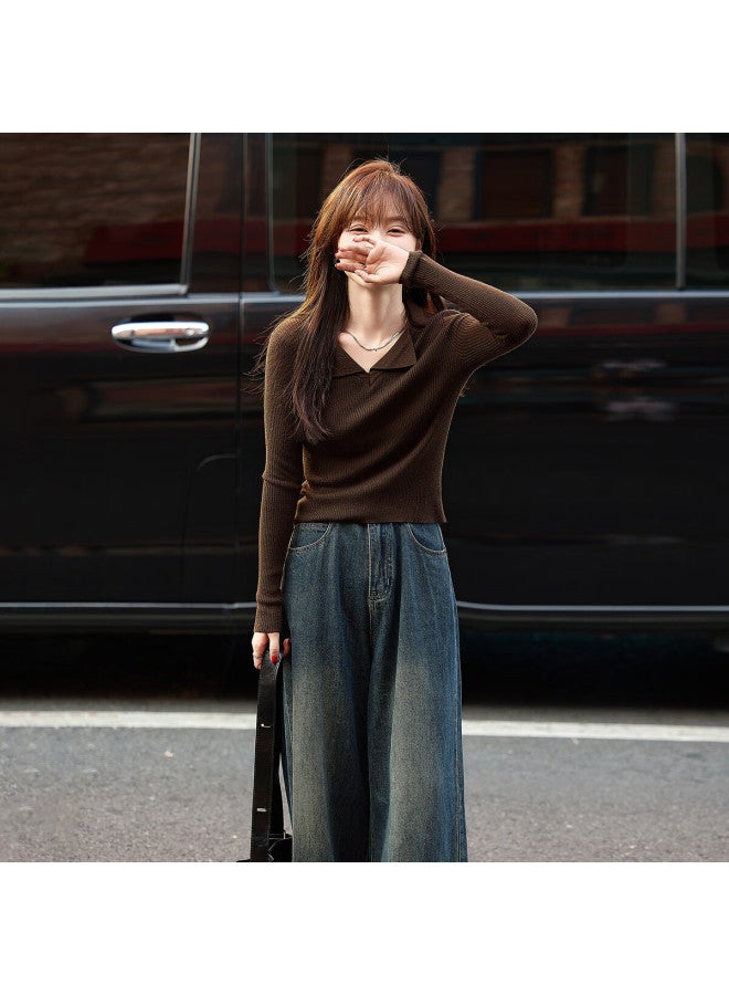 Mt [Stylish And Elegant Winter V-Neck Slim-Fit Long-Sleeve Knit Sweater For Enhancing Fair Skin Tone - Image 5