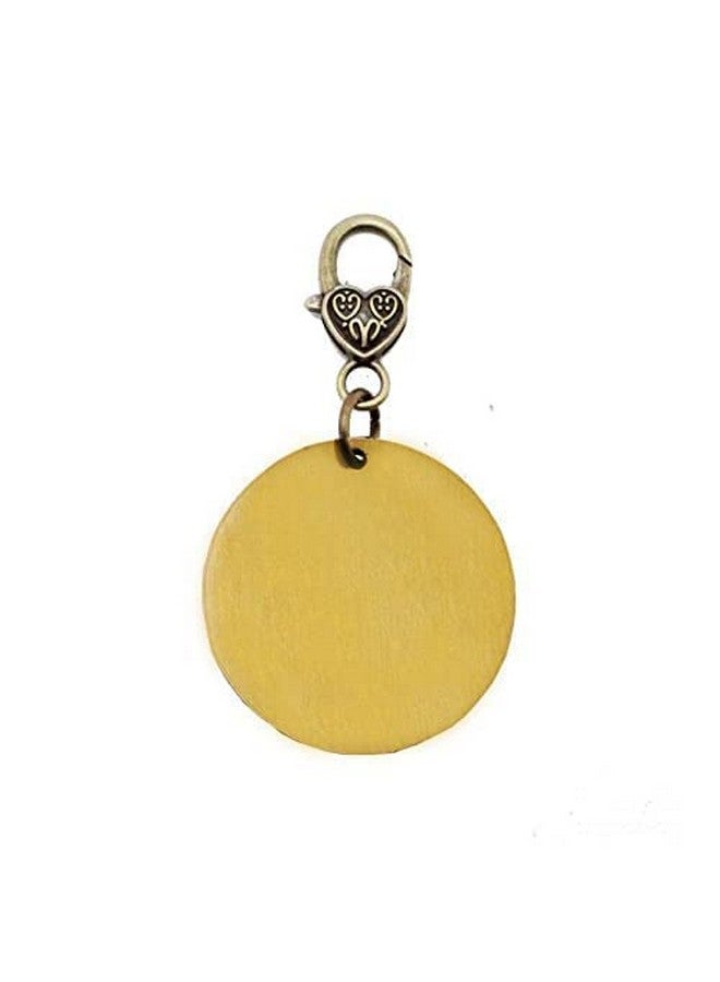 Pet Antique Heavy Duty Round Shape Gold Collar Charm Brass Tag Imported Collar Charm Id Tag Ideal For Puppies And Dogs - Image 3