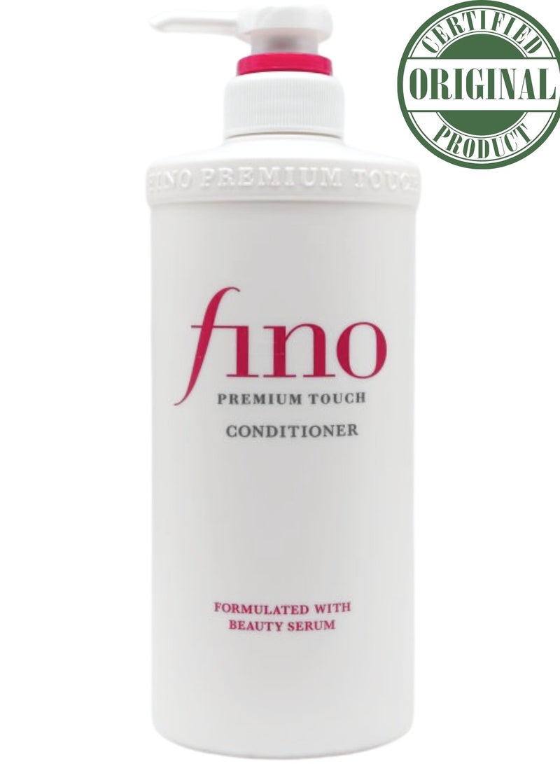 Fino Shiseido Fitit Fino Premium Touch Moist Conditioner 550ml – Deep Moisturizing & Nourishing Conditioner for Dry and Damaged Hair  - Image 1