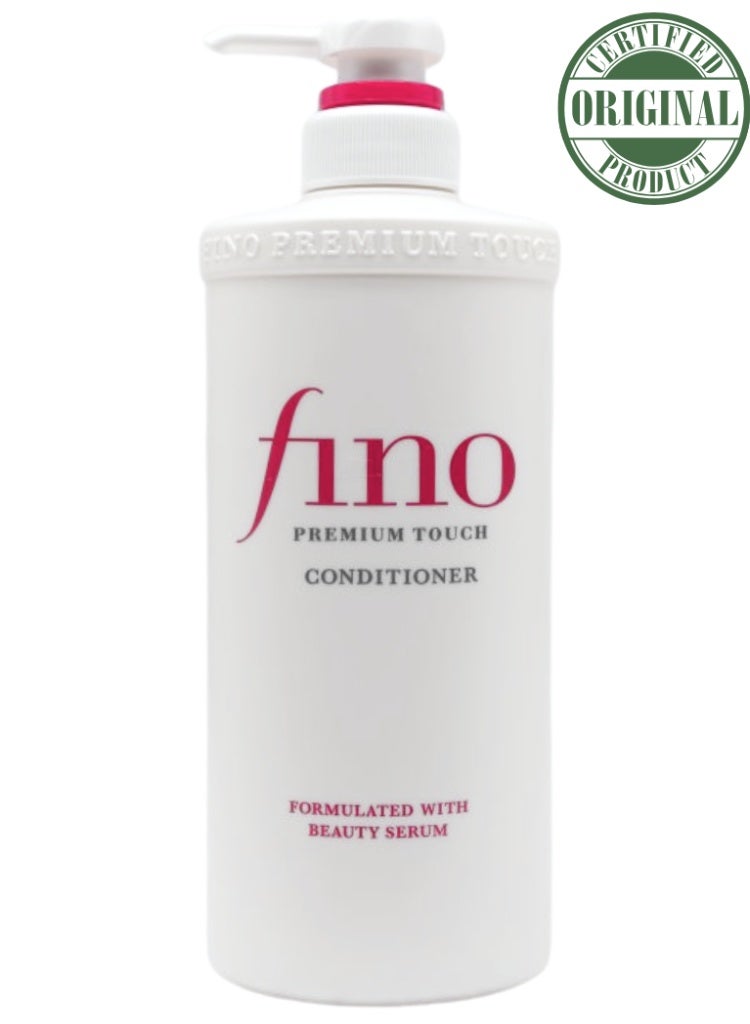 Fino Shiseido Fitit Fino Premium Touch Moist Conditioner 550ml – Deep Moisturizing & Nourishing Conditioner for Dry and Damaged Hair - Image 1