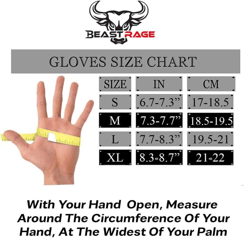 BEAST RAGE Workout Gloves for Men Gym Gloves for Weightlifting Women Fingerless with Palm Protection Padding, Breathable and Lightweight Weight Lifting Glove Cycling Pull Up (Magenta, M) - Image 5