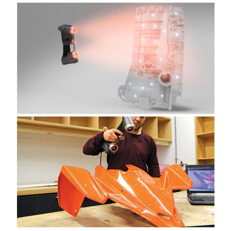 3D Scanning Reflective Markers Adhesive Foil High Reflectivity - Accurate Alignment for Motion Analysis - Infrared Light Reflectors for Industrial Quality Control - Image 3