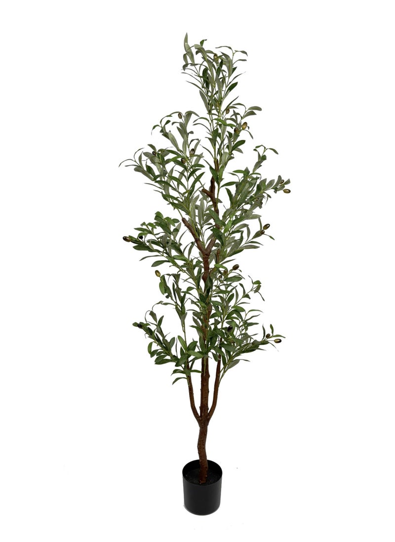 MEKITON Artificial Olive Tree – 150cm Tall Indoor Faux Plant with Pot | Realistic Mediterranean Style Decorative Tree for Home, Office & Majlis | No Watering Needed  - Image 1