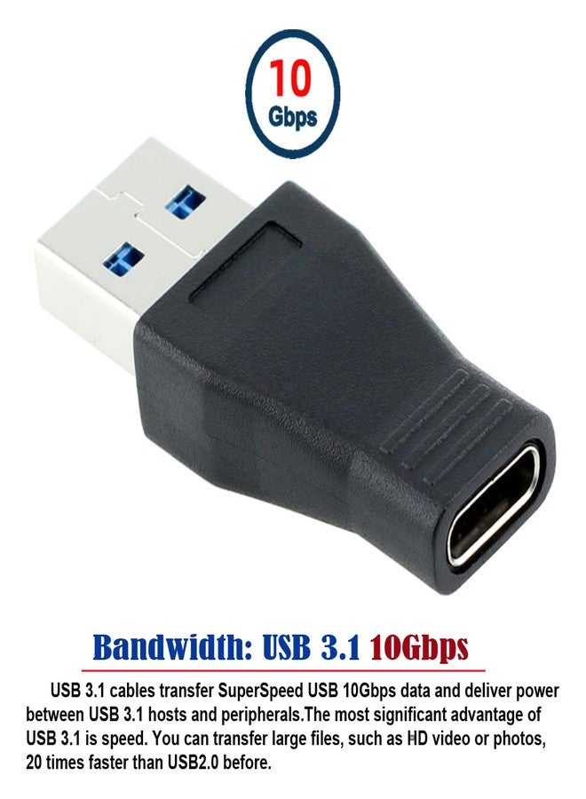 CY USB-C USB 3.1 Type C Female to USB 3.0 A Male Data Adapter for Laptop Tablet Phone - Image 3