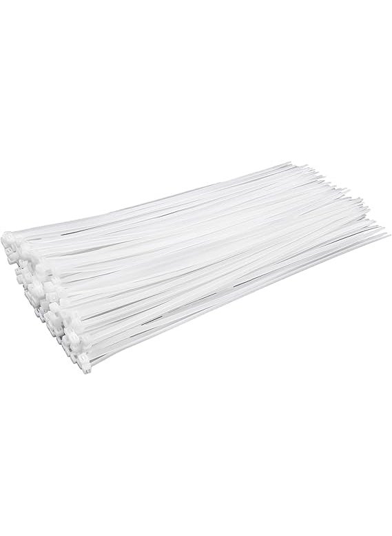 TheMujtaba TheMujtaba Large Zip Ties Heavy Duty Outdoor 12 inch 100 Pack Heavy Duty Zip TiesTensile Strength Outdoor UV ResistantAwnings Tying Branches Bundling of Crops Fixed Water Pipes  - Image 1