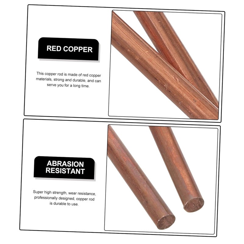 قضيب النحاس للتأريض والحرف اليدوية، موصلية كهربائية وحرارية ممتازة، تشغيل المعادن - Image 5