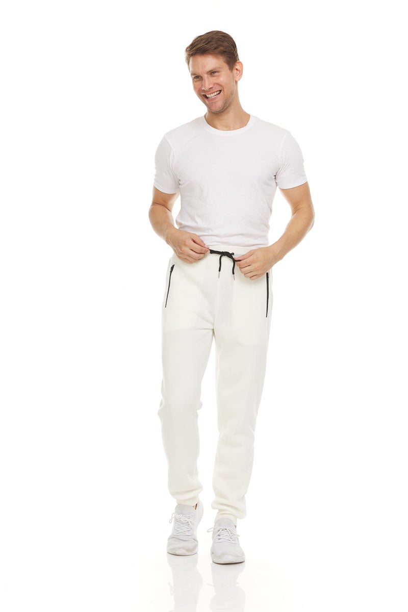 PURE CHAMP Mens 3 Pack Fleece Active Athletic Workout Jogger Sweatpants for Men with Zipper Pocket and Drawstring Size S-3XL (Small, Set 5) - Image 2