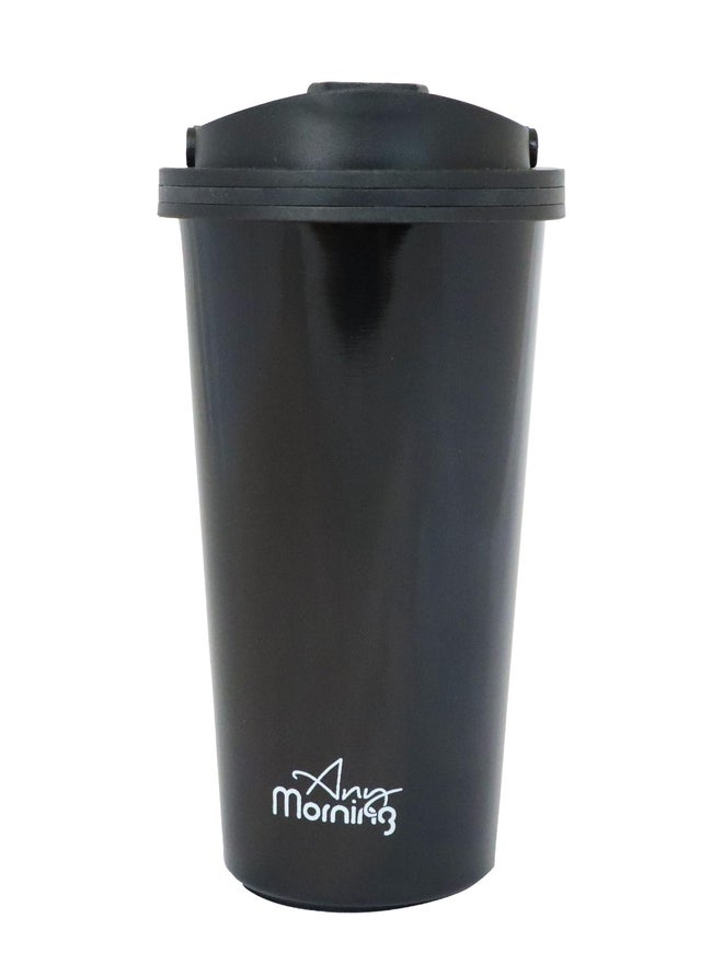 Any Morning Stainless Steel Coffee Tumbler, Black - Image 1