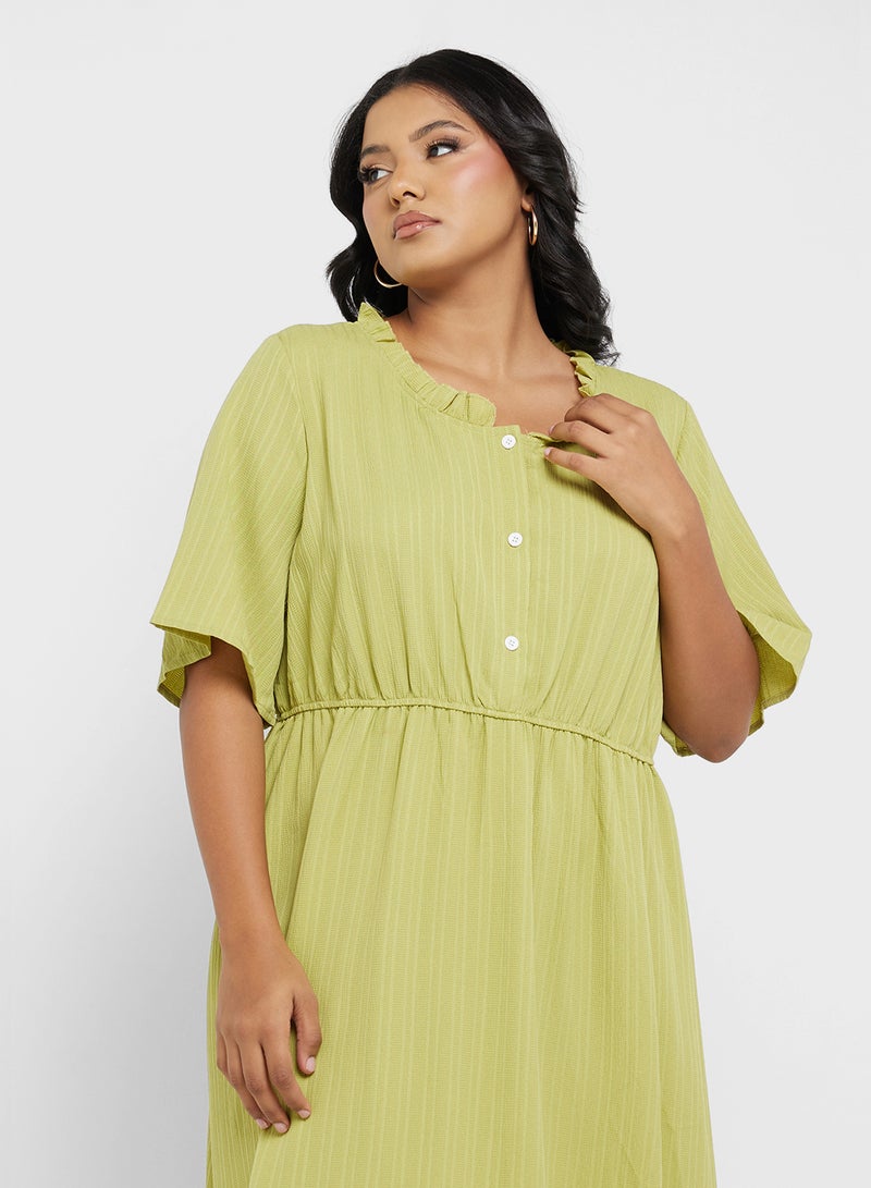 جينجر بلس فستان مكشكش بطبقات - Image 3