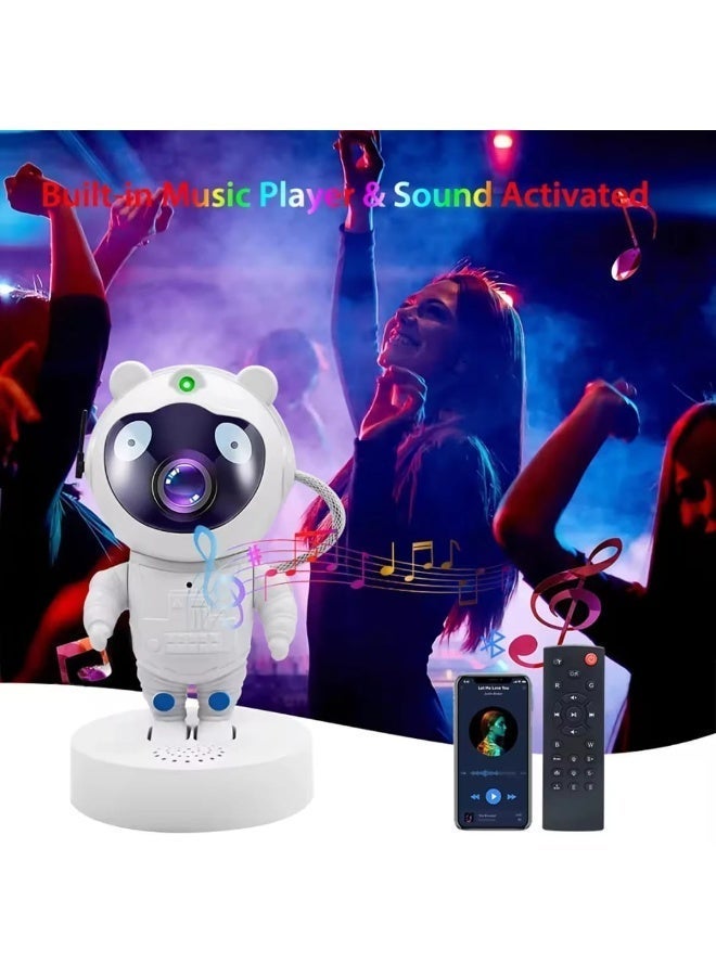 Astronaut Galaxy Projector Night Light with Bluetooth Speaker & Remote – 360° LED Star Nebula Lamp with Timer for Kids & Adults Bedroom, Party & Gaming Room Decor - Image 2
