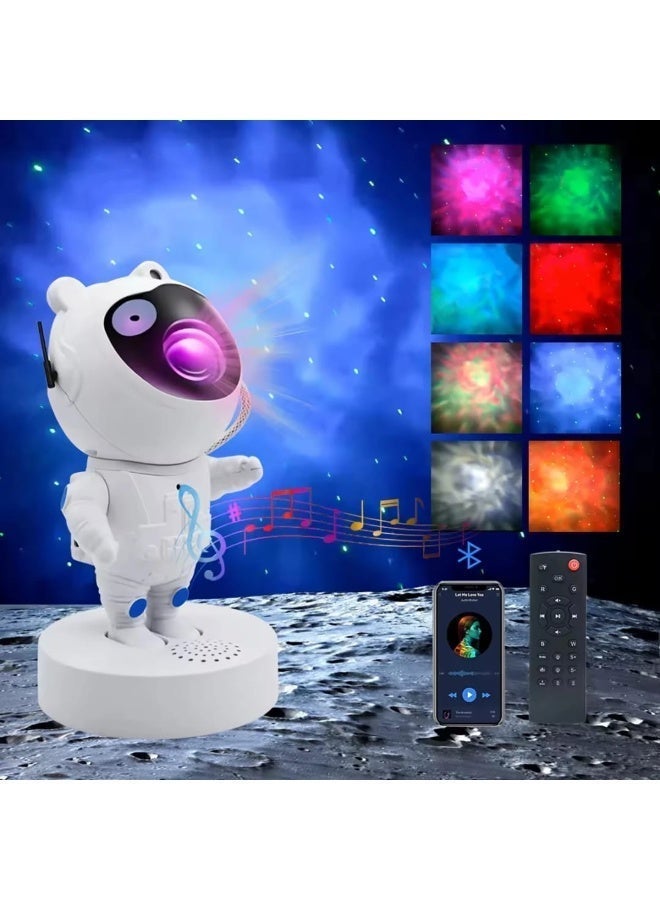Astronaut Galaxy Projector Night Light with Bluetooth Speaker & Remote – 360° LED Star Nebula Lamp with Timer for Kids & Adults Bedroom, Party & Gaming Room Decor - Image 1