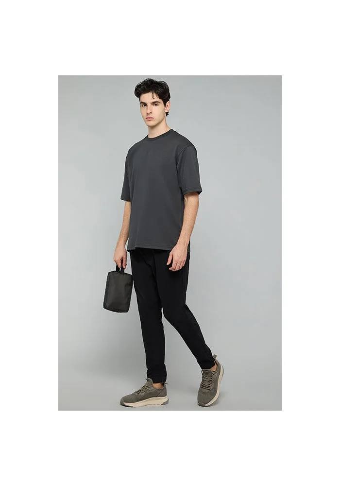 R&b Solid Jogger Pants with Drawstring Waist